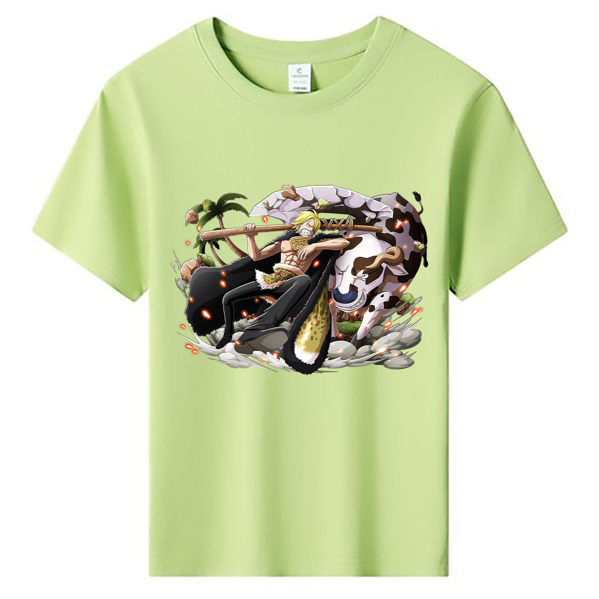（画像用） ワンピース サンジ ONE PIECE Sanji 綿100％キッズTシャツ（フロントプリント）